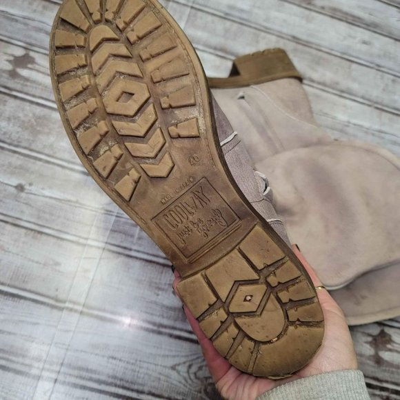 Coolway Alida Pink Leather Slouchy Dual Buckle Boots - Picture 4 of 8